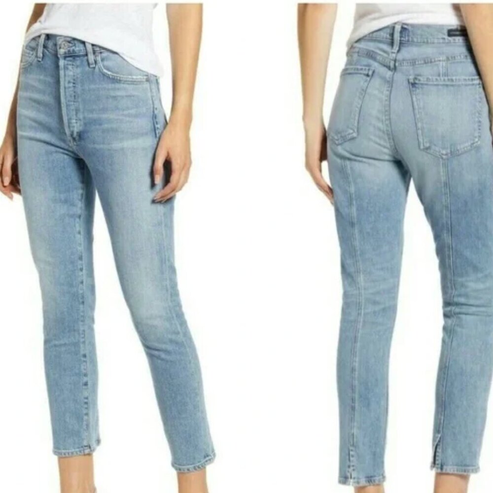 Citizens of Humanity Olivia Seam High-Rise Slim Crop Jeans in Size 27 R